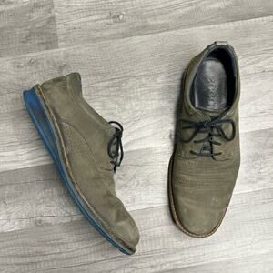 ECCO Hybrid Blue Sole Nubuck Derby Shoes Size 42 / US 8–8.5